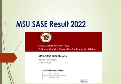 sase result 2022